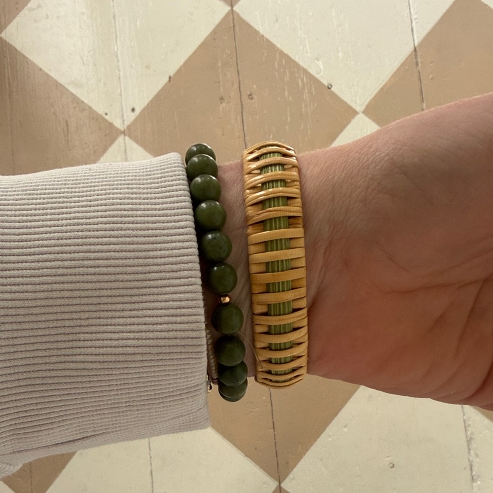Handcrafted Nantucket Basket Style Bracelet - Picture 2 of 2